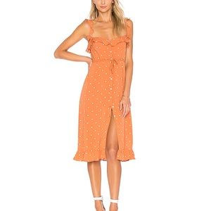 For love and lemons 🍋 natalia dot midi dress